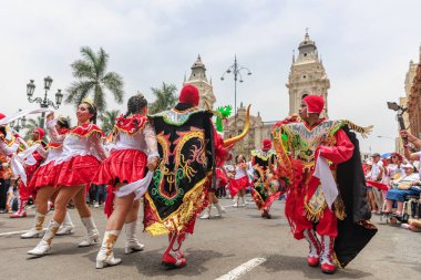 4 Şubat 2024, Lima Peru. Lima Meydanı 'nda Candelaria Bakiresinin Şenlik Töreni.