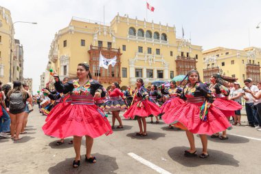 4 Şubat 2024, Lima Peru. Lima Meydanı 'nda Candelaria Bakiresinin Şenlik Töreni.