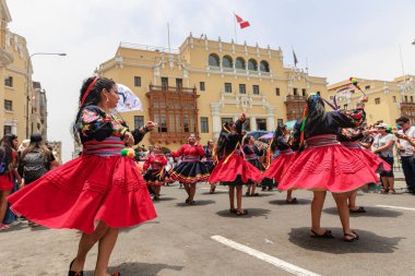 4 Şubat 2024, Lima Peru. Lima Meydanı 'nda Candelaria Bakiresinin Şenlik Töreni.
