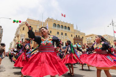 4 Şubat 2024, Lima Peru. Lima Meydanı 'nda Candelaria Bakiresinin Şenlik Töreni.