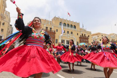 4 Şubat 2024, Lima Peru. Lima Meydanı 'nda Candelaria Bakiresinin Şenlik Töreni.