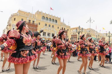4 Şubat 2024, Lima Peru. Lima Meydanı 'nda Candelaria Bakiresinin Şenlik Töreni.