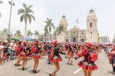 4 Şubat 2024, Lima Peru. Lima Meydanı 'nda Candelaria Bakiresinin Şenlik Töreni.