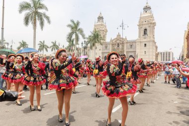 4 Şubat 2024, Lima Peru. Lima Meydanı 'nda Candelaria Bakiresinin Şenlik Töreni.