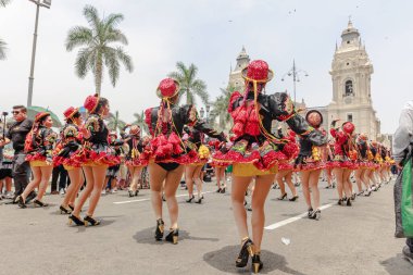 4 Şubat 2024, Lima Peru. Lima Meydanı 'nda Candelaria Bakiresinin Şenlik Töreni.