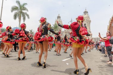 4 Şubat 2024, Lima Peru. Lima Meydanı 'nda Candelaria Bakiresinin Şenlik Töreni.