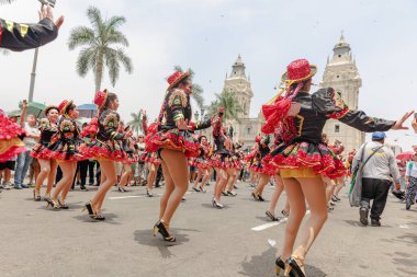 4 Şubat 2024, Lima Peru. Lima Meydanı 'nda Candelaria Bakiresinin Şenlik Töreni.