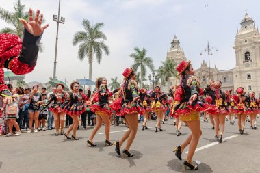 4 Şubat 2024, Lima Peru. Lima Meydanı 'nda Candelaria Bakiresinin Şenlik Töreni.