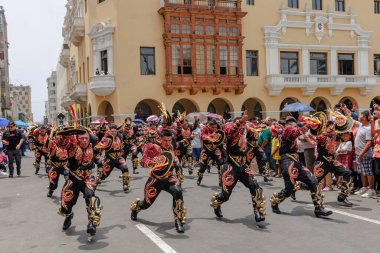 4 Şubat 2024, Lima Peru. Lima Meydanı 'nda Candelaria Bakiresinin Şenlik Töreni.