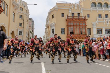4 Şubat 2024, Lima Peru. Lima Meydanı 'nda Candelaria Bakiresinin Şenlik Töreni.