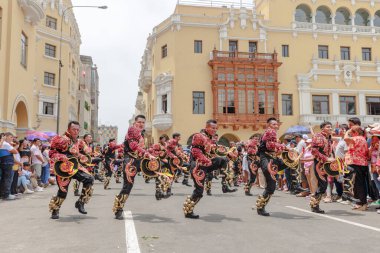4 Şubat 2024, Lima Peru. Lima Meydanı 'nda Candelaria Bakiresinin Şenlik Töreni.