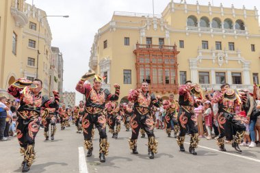 4 Şubat 2024, Lima Peru. Lima Meydanı 'nda Candelaria Bakiresinin Şenlik Töreni.