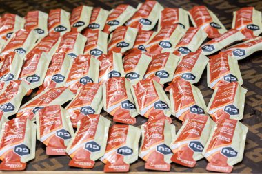 IRONMAN 70.3 Peru 2023. Lima, Peru 'daki triatlonda yarışan sporcular.