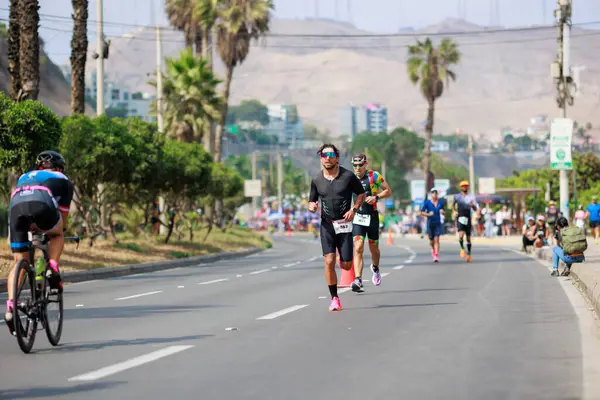 stock image IRONMAN 70.3 Peru, Athletes competing. APRIL 23, 2023 - LIMA, PERU