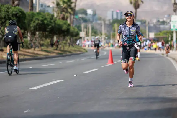 Ironman Perú Atletas Compitiendo Abril 2023 Lima Perú — Foto de Stock