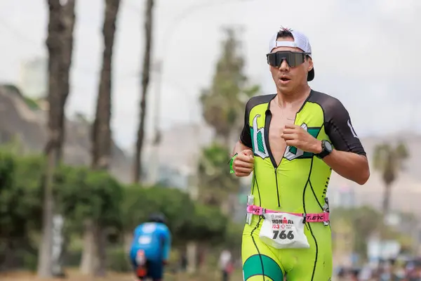 stock image IRONMAN 70.3 Peru, Athletes competing. APRIL 23, 2023 - LIMA, PERU