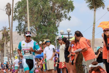 IRONMAN 70.3. Sporcular Lima Triatlonu 'nda yarışıyor. 23 Nisan 2023 - LIMA, Peru