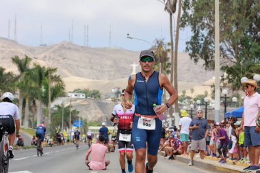 IRONMAN 70.3. Sporcular Lima Triatlonu 'nda yarışıyor. 23 Nisan 2023 - LIMA, Peru