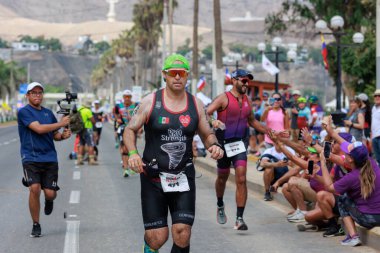 IRONMAN 70.3. Sporcular Lima Triatlonu 'nda yarışıyor. 23 Nisan 2023 - LIMA, Peru