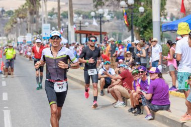 IRONMAN 70.3. Sporcular Lima Triatlonu 'nda yarışıyor. 23 Nisan 2023 - LIMA, Peru