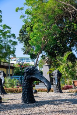 Los Gallinazos Parkı, Barranco Turizm Bölgesi, Lima Peru.