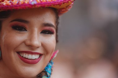 Peru 'nun tarihi merkezi Lima' da geleneksel Candelaria Bakiresi Festivali dansçıları. 18 Kasım 2023. 