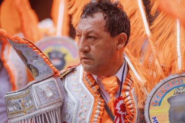 Peru 'nun tarihi merkezi Lima' da geleneksel Candelaria Bakiresi Festivali dansçıları. 18 Kasım 2023. 