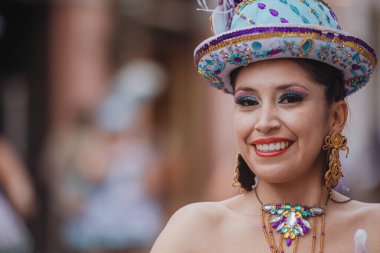 Peru 'nun tarihi merkezi Lima' da geleneksel Candelaria Bakiresi Festivali dansçıları. 18 Kasım 2023. 