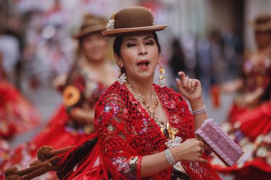 Peru 'nun tarihi merkezi Lima' da geleneksel Candelaria Bakiresi Festivali dansçıları. 18 Kasım 2023. 