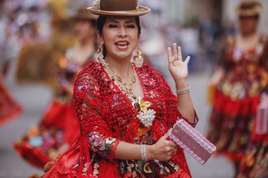 Peru 'nun tarihi merkezi Lima' da geleneksel Candelaria Bakiresi Festivali dansçıları. 18 Kasım 2023. 