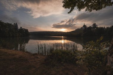 Kilise Saint John Nepomuk Zelena Hora, Zdar nad, hac Sazavou, Çek Cumhuriyeti, ünlü Barok mimar Jan Santini Aichel son çalışmasıdır