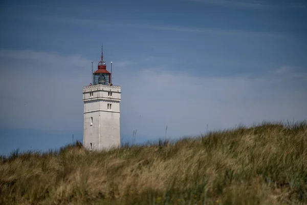 Lighthouse Blvandshuk Fyr Nordseebad Blvand Blvand Region Southern Denmark Denmark — Stock Photo, Image