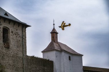 Kuneticka hora, Czech republic - June 27 2024: Bcker 131 Jungmann. German training biplane. The aircraft was produced from 1934. clipart