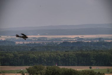 Kuneticka hora, Çek Cumhuriyeti - 27 Haziran 2024: Tarihi uçak. Morane-Saulnier MS.139