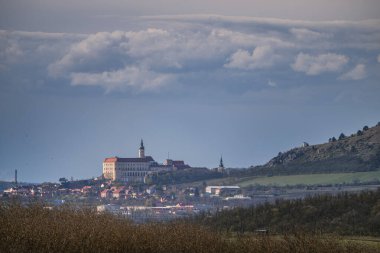 Mikulov castle and town, Southern Moravia, Czech Republic clipart