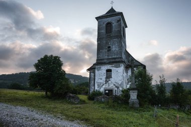 Vrchni Orlice, Bartosovice, Orlicke dağları, Çek Cumhuriyeti 'ndeki Nepomuk kilisesi Aziz John.