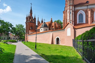 Vilnius, Lithuania-June 2 2025: St Anne's church in Vilnius, Lithuania
