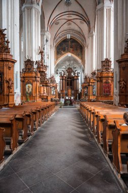 Vilnius, Lithuania-June 2 2025: St Anne's church in Vilnius, Lithuania