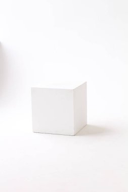 blank white business cards isolated on a background. clipart