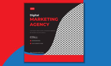 Bu sosyal medya postası tasarımı iş tanıtımı içindir. 