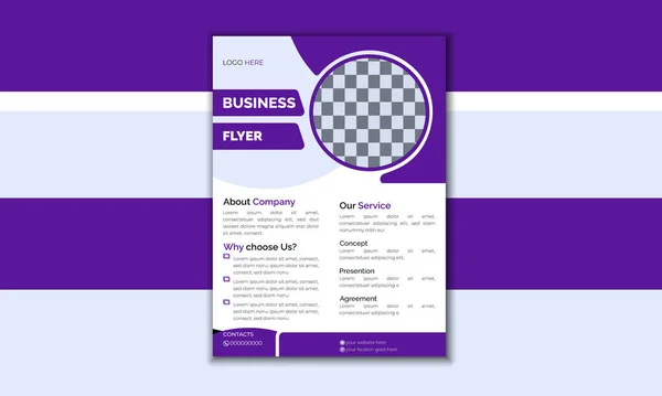 Creative Corporate Business Flyer Edule Design Abstract Business Flyer Brochure — Διανυσματικό Αρχείο