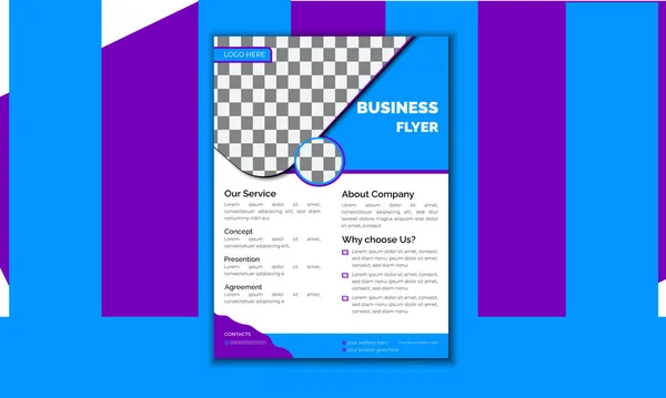 Creative Corporate Business Flyer Edule Design Abstract Business Flyer Brochure — Διανυσματικό Αρχείο