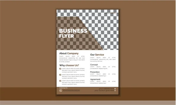 Creatief Corporate Flyer Brochure Template Ontwerp Abstract Business Flyer Brochure — Stockvector