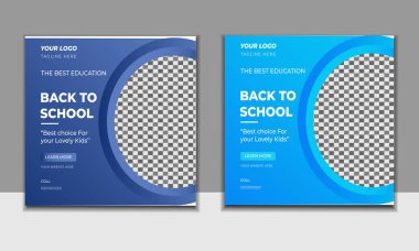 moda satışı sosyal medya post tasarım şablonu Bundle Premium Vektörü