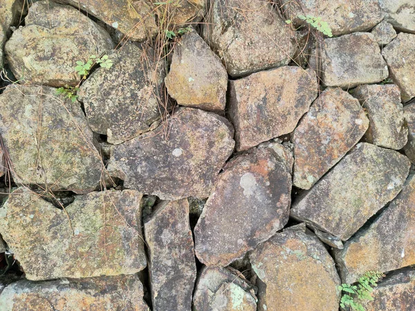 Pared Basalto Texturizado Gran Roca Montaña Montaña Pared Piedra Fondo —  Fotos de Stock