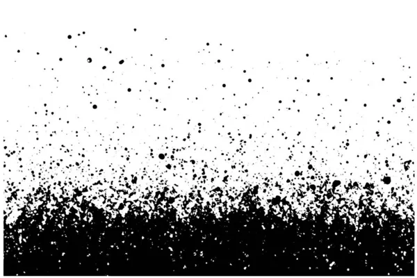 Gritty Gravel Texture Gradient Halftone Overlay Backdrop Monochrome Abstract Splattered — Stock Vector