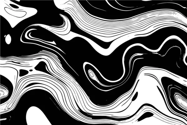 Vector Abstracto Patrón Ondulado Sin Costura Trendy Retro Psychedelic Background — Archivo Imágenes Vectoriales