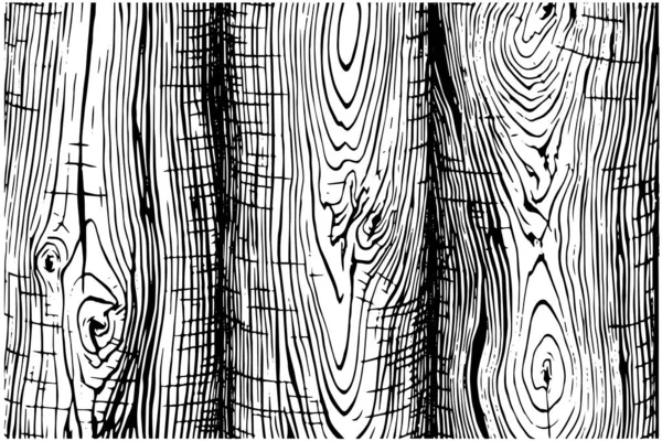 有困难的干木制覆盖物纹理 设计模板 空背景模式 以版画形式显示的矢量插图 — 图库矢量图片