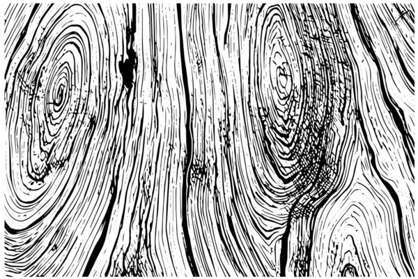 乾燥した木製のオーバーレイの質 デザインのテンプレート 空の背景のパターン 彫刻されたスタイルのベクトルイラスト — ストックベクタ