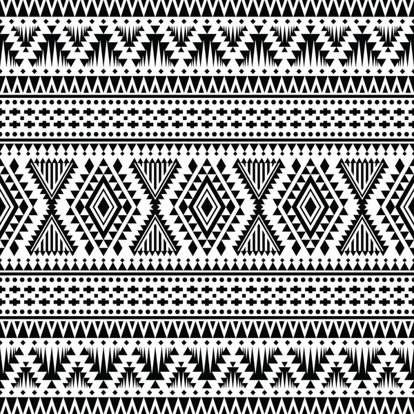 Геометрический Бесшовный Этнический Узор Ацтекская Племенная Современная Абстрактная Векторная Иллюстрация — стоковый вектор